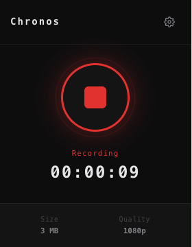 Extension recording in progress